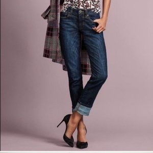 Cabi High Straight Dark Wash Jeans